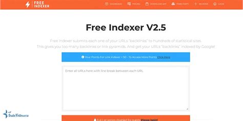 Free & Best Backlink Indexers (Examples).